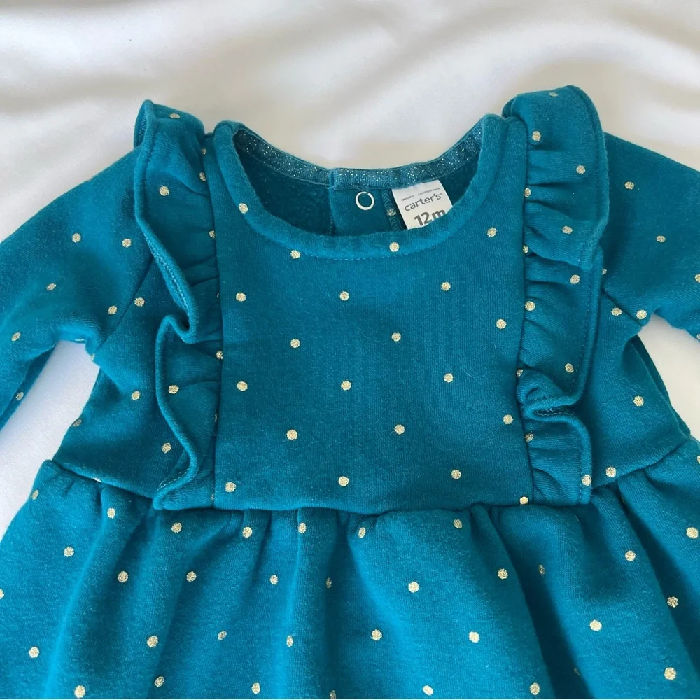 Carter's Polka Dot‎ Fleece Dress